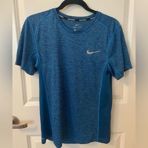 Blue Nike running shirt